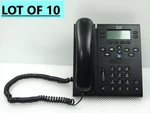 Lot Of 10 - Cisco Ip Phone Cp-6941 Cp-6941-c-k9 Voip Set (charcoal). Fixed Price $110.00.