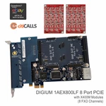 Digium 1aex802lf 8 Port Analog Pcie Asterisk Card Fxo Brand New Original. Fixed Price $696.00.