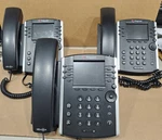 Lot Of 3 Polycom Vvx 400 12-line Poe Ip Phone 2201-46104-001 W/out Power Supply. Fixed Price $35.00.