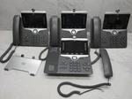 4 Lot - Cisco Cp-8845-k9 Gigabit Business Voip Phone Video Poe + Handset & Stand. Fixed Price $79.97.