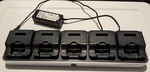 Zcover Zdupsrk5 5-bay Unified Desktop Charger Rack W/ 5x Ci925uak Chargers. Fixed Price $50.00.