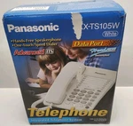 Panasonic Kx-ts105w White Corded Telephone Intergraded Phone New! Box Opened. Fixed Price $34.95.