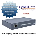 Cyberdata 011146 Sip Paging Server Bell Scheduler Zone Controller. Fixed Price $469.95.