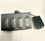 Polycom Spectralink Quad Battery Charger Gcq100 With 4 Batteries. Fixed Price $35.00.