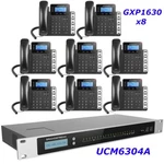 - Audio Only Grandstream Ucm6304a Ip Pbx 4fxo 4fxs Appliance + 8 Gxp1630. Fixed Price $944.95.