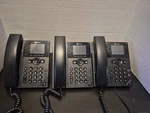Lot Of 3 Polycom Vvx 250 Voip Business/ Desk Phones Tested Euc. Fixed Price $50.00.