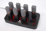 Revolabs 02-08hdchg-c Charging Base W/ 7x 01-hdtblmic-om-11 Microphones. Fixed Price $74.95.