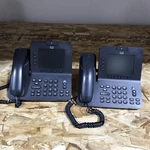 Lot Of 2 Cisco Cp-8945-k9 Ip Voip Video Conference Phone W/ Stand Handset Cable. Fixed Price $34.99.
