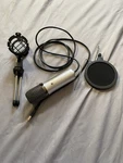 Elegiant Usb Microphone Silver With Adjustable Stand And Pop Filter. Fixed Price $19.99.