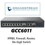Grandstream Gcc6011 Ippbx Firewall Vpn Router 10x Gige Switch 4 Poe 2 Sfp. Fixed Price $244.95.