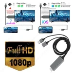 1080p Hdmi Mirroring Av Cable For Iphone Ipad Android Phone To Tv Hdtv Adapter. Fixed Price $12.86.