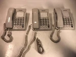 Lot Of (3) Panasonic Kx-ts105w Advanced Its Corded Analog Single Line Telephone. Fixed Price $59.40.