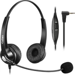 2.5mm Phone Headset With Microphone Noise Cancelling & Volume Controls, Office T. Fixed Price $45.79.