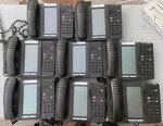 Lot 8 Mitel 5330e Ip Phone Poe Voip Business W/handset 7 Power Supply - No Stand. Fixed Price $69.00.