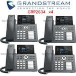 4 Pack Grandstream Grp2634 8-line Sip Office Ip Phone Poe Bluetooth Gigabit. Fixed Price $409.99.
