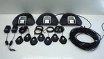 Lot Of Konftel 300 Conference Voip Phones W/ 7 Expansion Microphones & Adapters. Fixed Price $499.95.