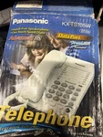 Panasonic Kx-ts105w White Corded Telephone Intergraded Phone. Fixed Price $39.00.