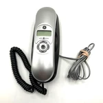 Ge Slimline Corded Phone 29267ge3-b, Silver/black, Caller Id, Fully Tested Works. Fixed Price $19.58.
