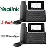 2 Yealink Mp55 E2 Teams Phone 1301231 Bundle. Fixed Price $539.95.