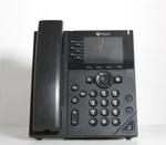 Lot Of 4 Polycom Vvx 350 Ip Office Phones W/ Handsets & Stands. Fixed Price $79.99.