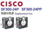 2x Replacement Fans For Cisco Sf300-24p, Sf300-24pp. Fixed Price $49.95.