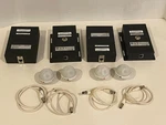 Polycom Hdx Cma Ceiling Microphones Cables Boxes Set Of 4 White Microphone Array. Fixed Price $25.00.