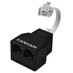 Phone Cable 2 Way Splitter Rj11 6p4c Telephone Line Cord Adapter With 3 Inch Cab. Fixed Price $12.99.