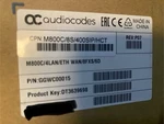 Audiocodes Mediant 800 Ggwc00015 M800c-4lan/eth Wan/8fxs/6d (new). Fixed Price $699.99.