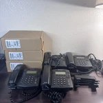 Lot Of 6 Polycom Vvx300 Virtual Office Phone Black Desk Top Corded Phones *notes. Fixed Price $79.99.
