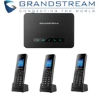3 Grandstream Dp720 Dect Cordless Hd Voip Telephone Handset + Dp750 Base Bundle. Fixed Price $219.95.